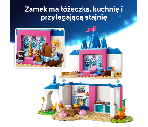 LEGO DISNEY 43283 Zamek Kopciuszka i jej zwierzęcych przyjaciół - 1529797 - zdjęcie 7
